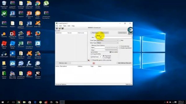 como acelerar tus descargas de google chrome con cheat engine