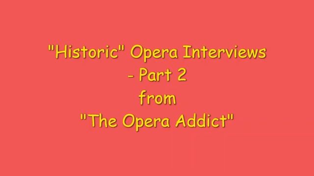 OPERA INTERVIEWS : Falcon, Moffo, Studer, Troyanos, Chookasian, Vaness, Hadley, Titus, Pavarotti смотреть онлайн