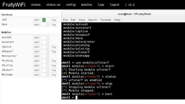 FruityShell [FruityWiFi] смотреть онлайн