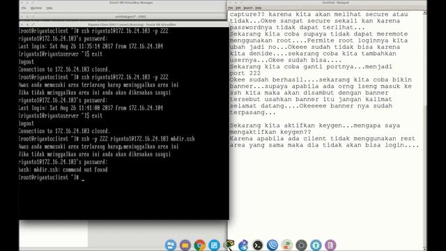 Lab 3.2 Remot SSH melalui CentOS7 dan Window смотреть онлайн