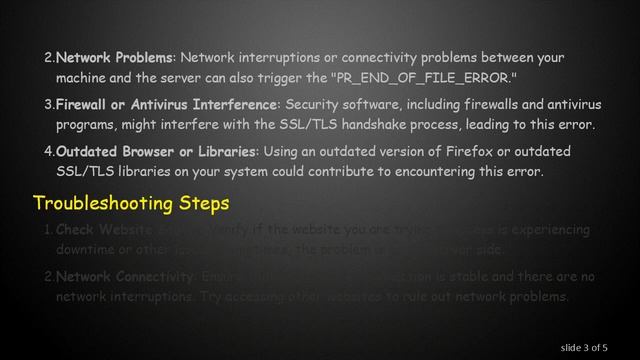 Understanding the "PR_END_OF_FILE_ERROR" in Firefox on Unix & Linux смотреть онлайн