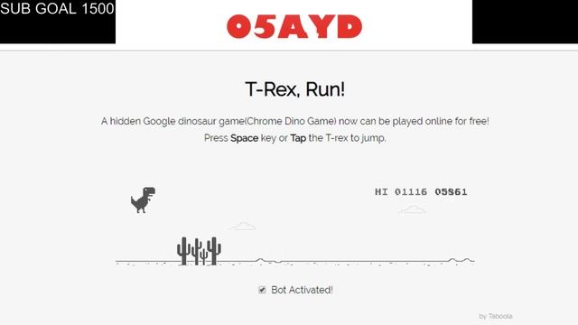 BOT makes WORLD RECORD on CHROME DINOSAUR GAME ONLINE (READ PIN COMMENT) смотреть онлайн