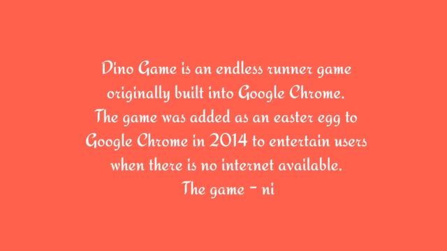 The Chrome dino game / Find what Hack i use ? 🤔 смотреть онлайн
