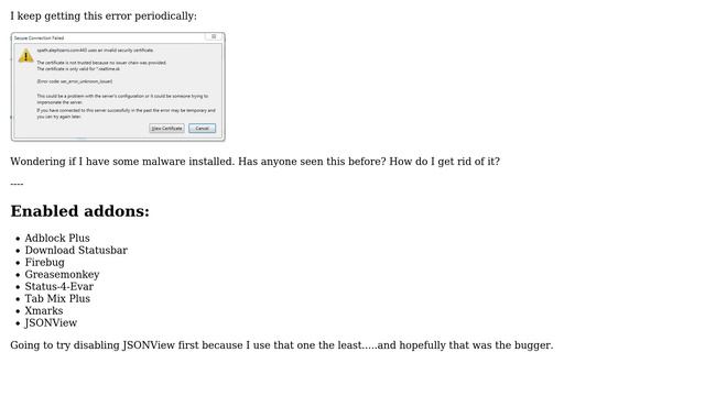 Firefox "secure connection failed" error, xpath.alephzarro смотреть онлайн