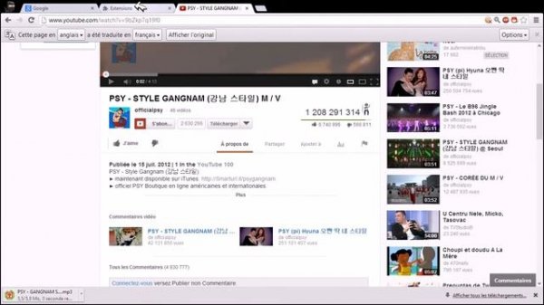 TUTO extension google chrome YouTube downloader