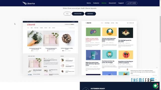 Liberte - Modern Magazine WordPress Theme смотреть онлайн