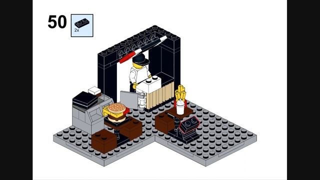 LEGO 60380 ダウンタウン 改造 組み立て説明書 MOC