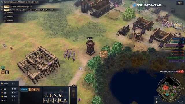 4v4 EKİP içi kapış | Age of Empires 4 | TÜRKÇE | 2022 смотреть онлайн