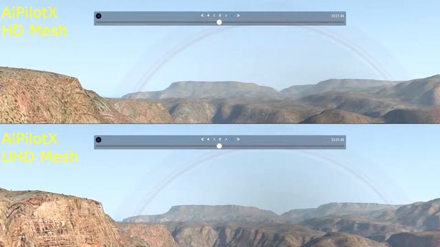 Vergleichsflug im Grand Canyon zwischen AlPilotX HD vs UHD Mesh смотреть онлайн
