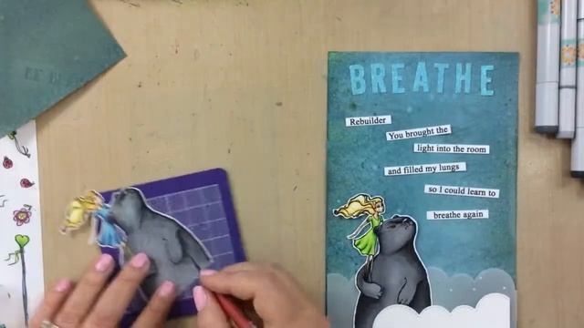 One Word: Brave Bear art journal and card смотреть онлайн