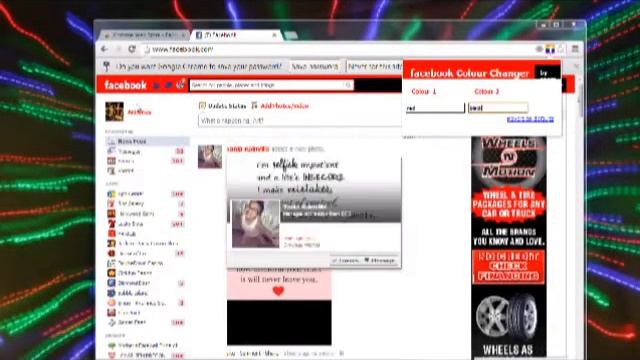 change your facebook color scheme "Google Chrome" смотреть онлайн