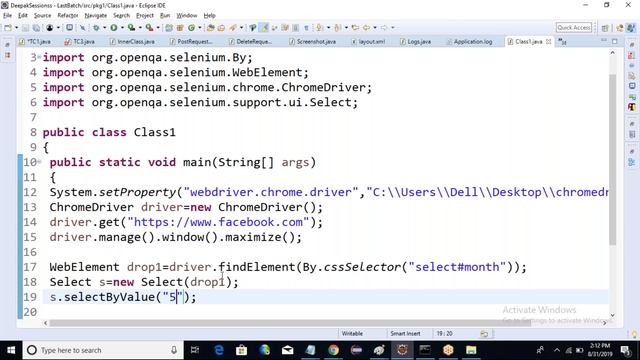 Selenium 31 Aug-Facebook Login Page смотреть онлайн