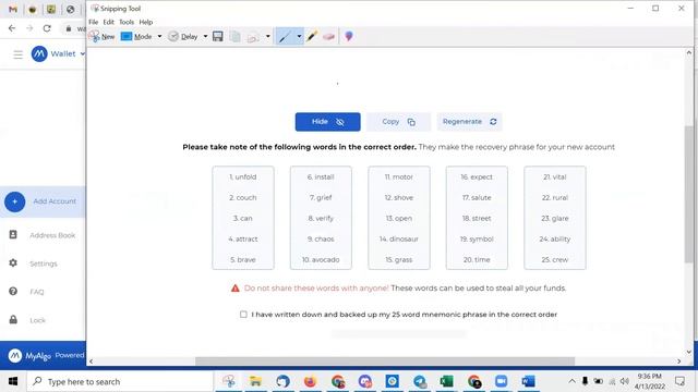 How to create an Algorand wallet to receive Algo donations (desktop) смотреть онлайн