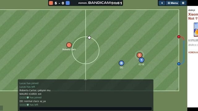 haxball MAURO İCARDİ ROBERTO CARLOS vs DD: E(=E: (: EFSANE MAÇ смотреть онлайн