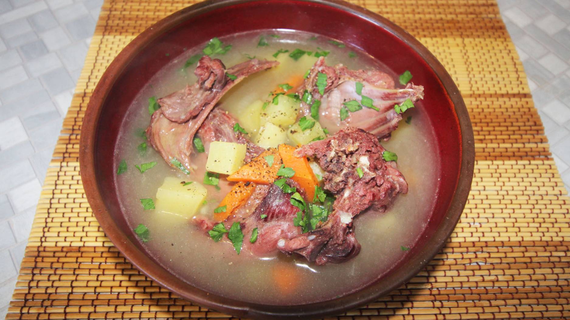 Суп из зайца с овощами смотреть онлайн