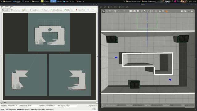 220421 ROS2 Multi-Robot SLAM Simulation with Known Initial Poses смотреть онлайн