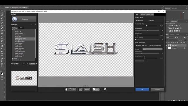 Photoshop: How to Transform Any Shape into CHROME! смотреть онлайн