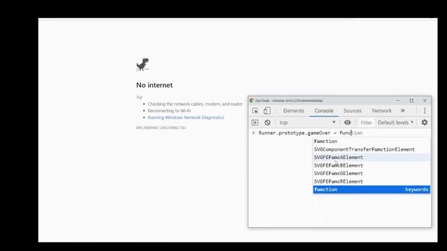 How to hack Google Chrome's Dino game in 10 seconds смотреть онлайн