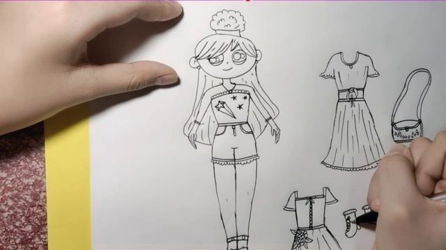 HOW TO DRAW A CUTE LITTLE GIRL FOR KIDS смотреть онлайн
