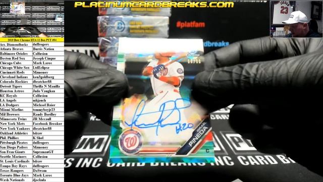 2019 Bowman Chrome Baseball HTA Choice 12 Box Case PYT #94 смотреть онлайн