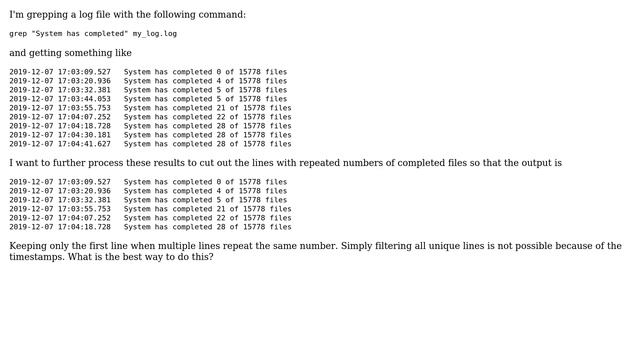 Unix & Linux: Cut out partially repeated lines смотреть онлайн