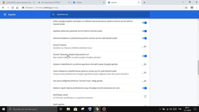 Bu dosya tehlikeli olabileceği için Chrome tarafından engellendi sorunu çözümü смотреть онлайн