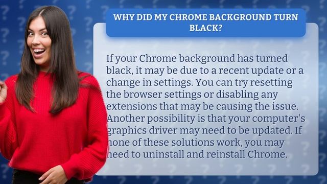 Why did my Chrome background turn black? смотреть онлайн