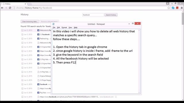 Delete all browser history from provided search query in google chrome смотреть онлайн