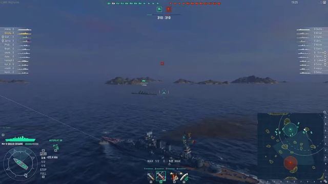WoWs - Giulio Cesare Learning Shift Key :) смотреть онлайн