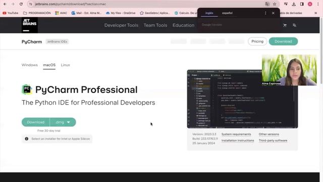 Como descargar python y pycharm para MacOs 2024 смотреть онлайн