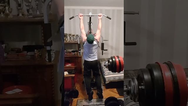 WEIGHTED CHIN-UPS: close 7 reps with 20 kg (44 lbs) backpack, Bodyweight 88.9 kg (196.0 lbs) смотреть онлайн