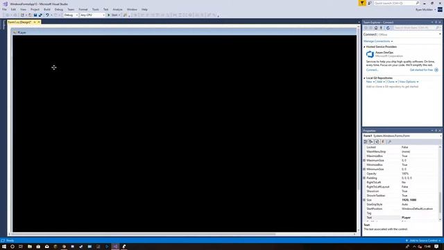How to add background video to Visual Studio Windows Forms Apps