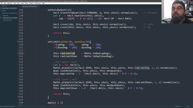 WebGL2 : 112 : Quaternion Hinge Constraint / Limit смотреть онлайн