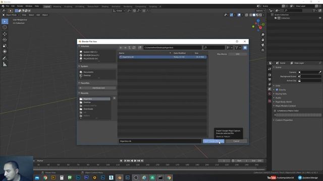 Google maps dan 3D modellarni import qilish. Blender 3d смотреть онлайн