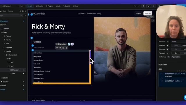 Styling scrollbars : how to add custom colors and width смотреть онлайн