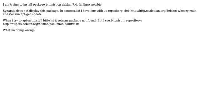 debian install package bittwist смотреть онлайн