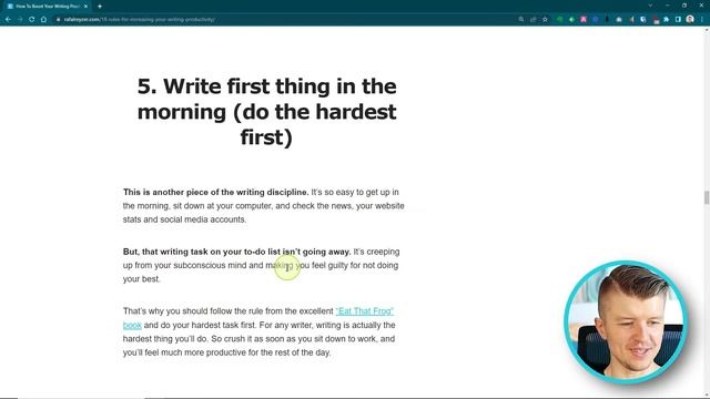 18 Rules For Maximizing Your Writing Productivity смотреть онлайн