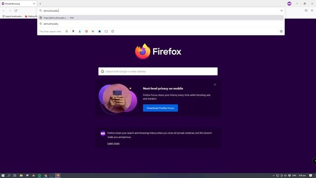 DNSC IAIMS in a private or incognito window (Google Chrome, Mozilla Firefox, and MS Edge). смотреть онлайн