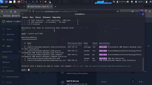 Example of an EternalBlue attack (Hack The Box) смотреть онлайн