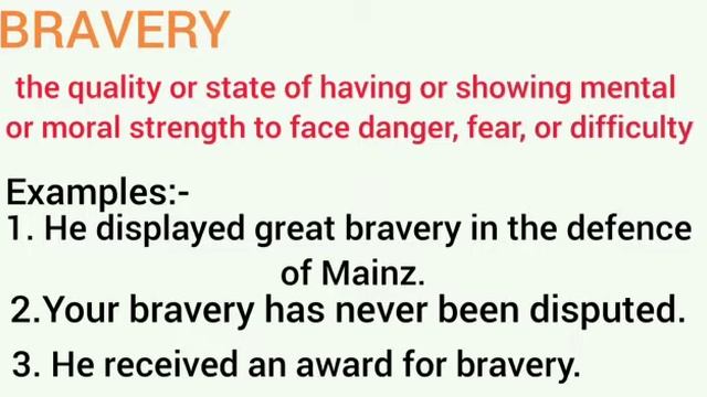 Bravery meaning | what is bravery | what does bravery mean смотреть онлайн