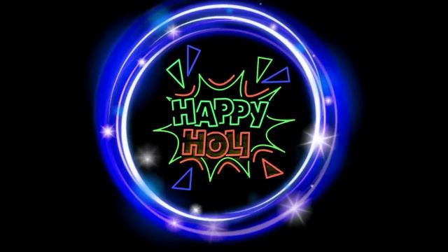 Happy Holi | NEON LIGHTS | GLOWING BORDER | Loop Video Video | Greetings | Adobe After Effects смотреть онлайн