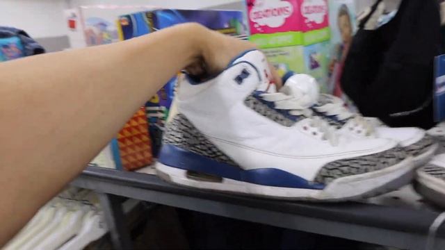 Trip To The Thrift #133 Two Pairs Of Jordan True Blue 3's!!! смотреть онлайн