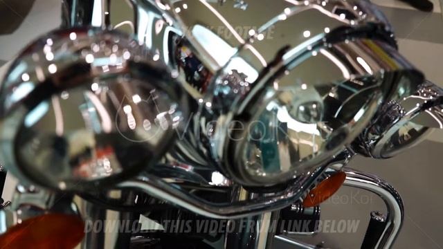 Exhibition of motorcycles, Old vintage Chrome motorcycle headlight смотреть онлайн