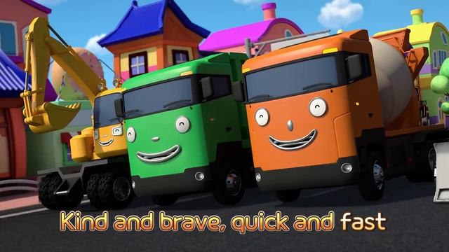 [Compilation] Our brave and strong cars are all here! l Tayo Heavy Vehicle Songs for Kids смотреть онлайн