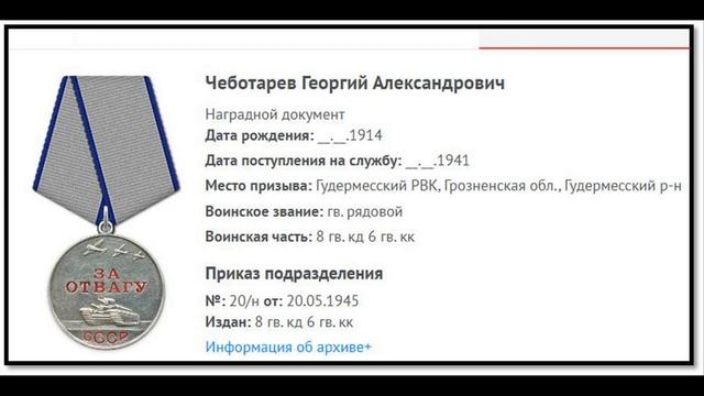 Памяти отца 1941 1945
