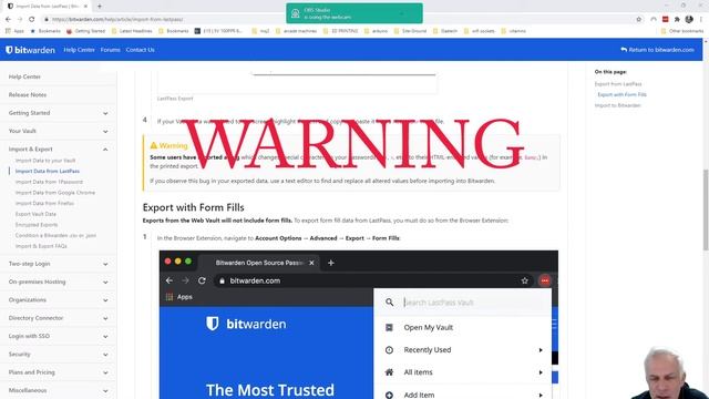 Lastpass to Bitwarden password Managers - #0015 - How to export your data смотреть онлайн