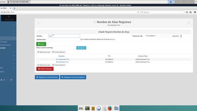 Servidor DNS Debian | Webmin смотреть онлайн