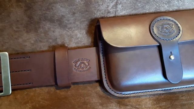 Safari Leather Big 5 Ammunition Pouch, in 375HH. смотреть онлайн