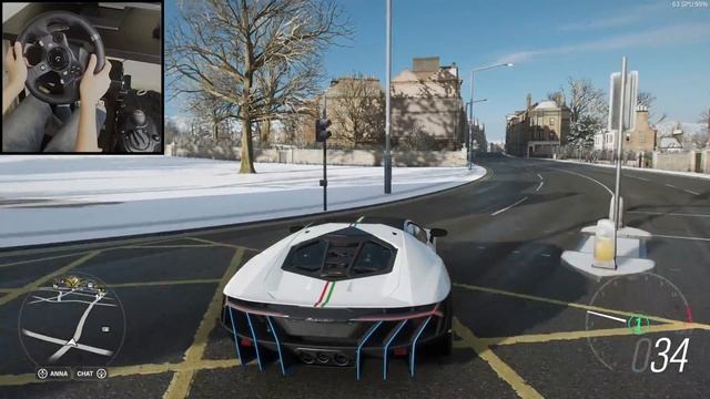 Lamborghini Centenario LP 770-4 | Forza horizon 4 | Logitech G920 | Gameplay смотреть онлайн
