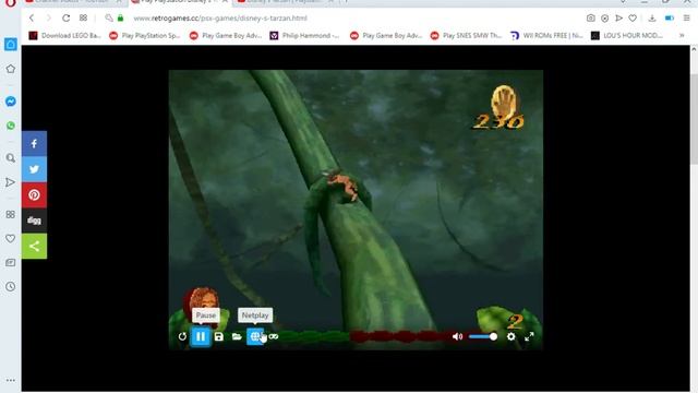 Play PlayStation Disney's Tarzan Online in your browser RetroGames cc Opera 2020 04 19 21 53 02 смотреть онлайн